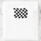 Aufkleber für die kontrollierte Racing-Flagge (Tasche)