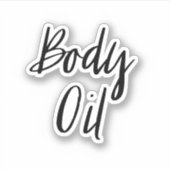 Aufkleber für die Körperöllagerung (Vorderseite)