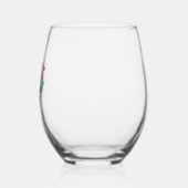 Aufkleber für die Krankenversicherung 1 Weinglas Ohne Stiel (Links)