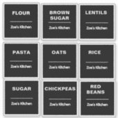 Aufkleber für die Küchenorganisation | Etikett für (Vorderseite)