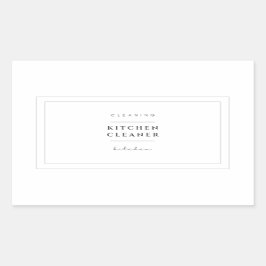 Aufkleber für die Küchenreiniger