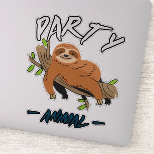 Aufkleber für die Lazy-Party (Detail)
