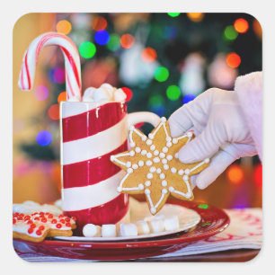 Aufkleber für die Leckereien des Weihnachtsmanns