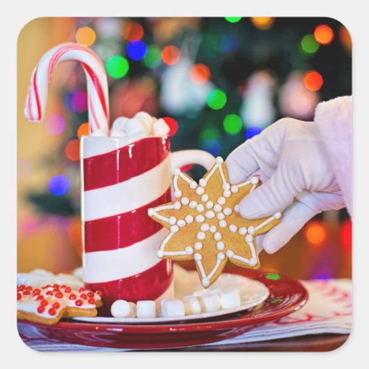 Aufkleber für die Leckereien des Weihnachtsmanns (Vorderseite)