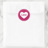 Aufkleber für die Liebe am Valentinstag (Tasche)