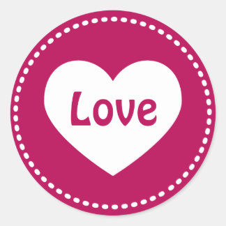 Aufkleber für die Liebe am Valentinstag