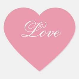 Aufkleber für die Liebe des rosa Herzens