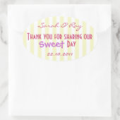 Aufkleber für die Liebe Gelb und Weiß (Tasche)