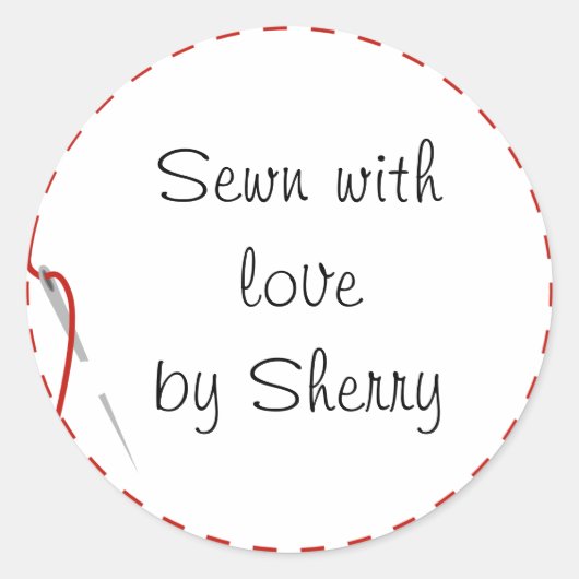 Aufkleber für die Liebe nähen (Vorderseite)