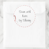 Aufkleber für die Liebe nähen (Tasche)