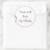 Aufkleber für die Liebe nähen (Tasche)