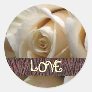 Aufkleber für die Liebe von Elfenbein