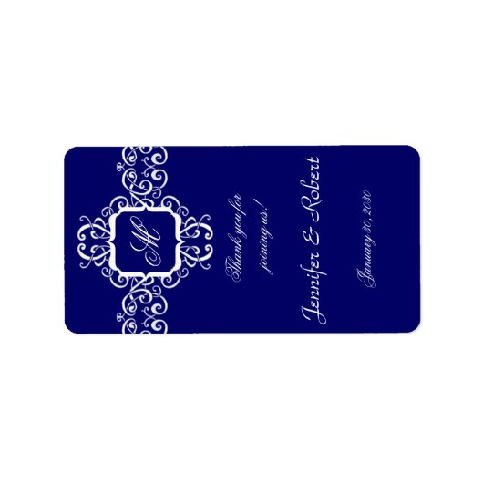 Aufkleber für die Lippenpfanne mit weißer Romance Adressaufkleber (Vorne)