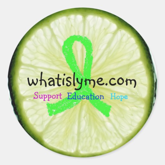 Aufkleber für die Lyme-Krankheit (Vorderseite)