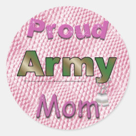 Aufkleber für die Mama der Proud Army