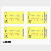 Aufkleber für die Messung von Kanalisationsnetzen (Blatt)