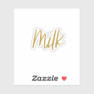 Aufkleber für die Milchlagerung