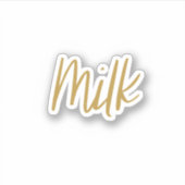 Aufkleber für die Milchlagerung (Vorderseite)