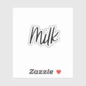 Aufkleber für die Milchlagerung (Blatt)