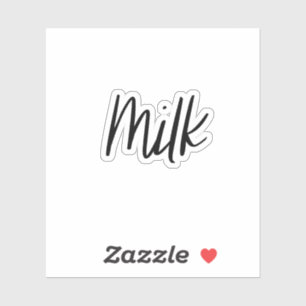 Aufkleber für die Milchlagerung