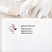 Aufkleber für die niedliche Rücksendeadresse (Insitu)