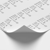 Aufkleber für die Physikalische Formel T - Shirt Geschenkpapier (Ecke)