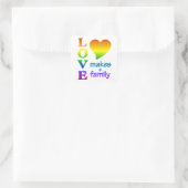 Aufkleber für die Regenbogenfamilie (Tasche)