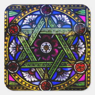 Aufkleber für die Religiöse Kirche aus festem Glas