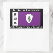 Aufkleber für die Republik Kanienkeh (Mohawk Natio (Tasche)