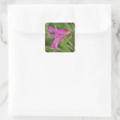 Aufkleber für die rosa Blume (Tasche)
