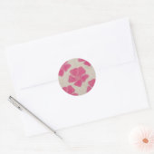 Aufkleber für die rosa Blume (Umschlag)
