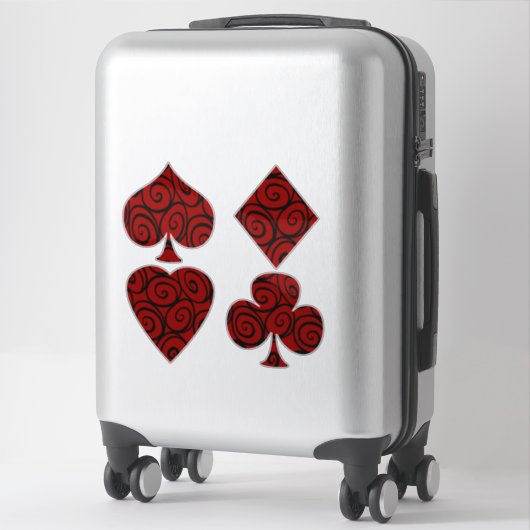 Aufkleber für die Rose der Queen-Card-Anzüge (Koffer)