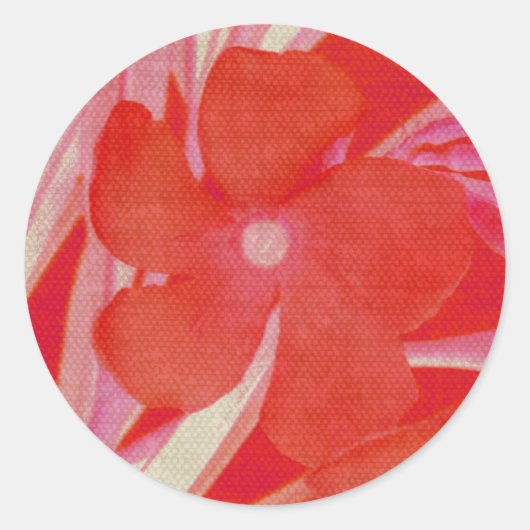 Aufkleber für die rote Blume (Vorderseite)