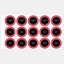 Aufkleber für die rote, schwarze und weiße Besatzu