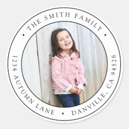 Aufkleber für die Rückgabeadresse des benutzerdefi