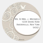 Aufkleber für die Rücksendeadresse (Vorderseite)