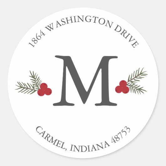 Aufkleber für die Rücksendeadresse (Vorderseite)