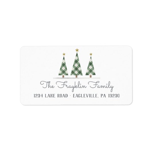 Aufkleber für die Rücksendeadresse Adressaufkleber (Vorne)