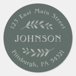 Aufkleber für die Rücksendeadresse der neutralen W