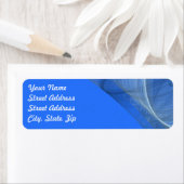 Aufkleber für die Rücksendeadresse des aquamarinen (Insitu)