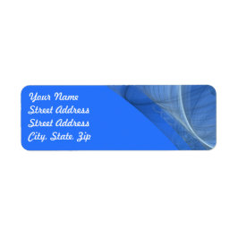 Aufkleber für die Rücksendeadresse des aquamarinen