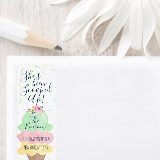 Aufkleber für die Rücksendeadresse von geschlüpfte