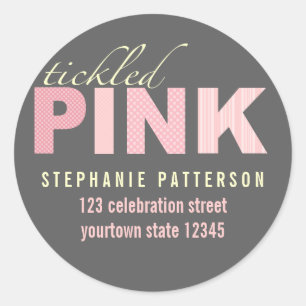 Aufkleber für die Rücksendeadresse von knöchelfarb