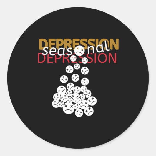 Aufkleber für die saisonale Depression (Vorderseite)