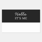 Aufkleber für die schwarze Bezeichnung | Custom He (Vorderseite)