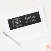 Aufkleber für die schwarze Bezeichnung | Custom He (Umschlag)