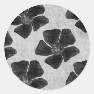 Aufkleber für die schwarze Blume