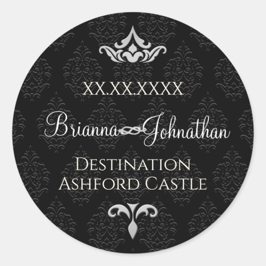 Aufkleber für die schwarze Krawatte (Vorderseite)