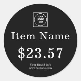 Aufkleber für die schwarze Preismarke | Benutzerde