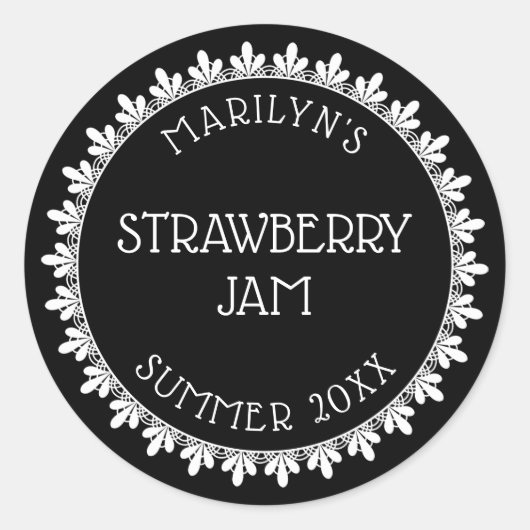 Aufkleber für die schwarze und weiße Konservierung (Vorderseite)